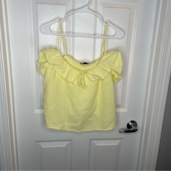 J. Crew Ruffle Soft Gauze Camisole in Crisp Aloe L - Picture 2 of 8